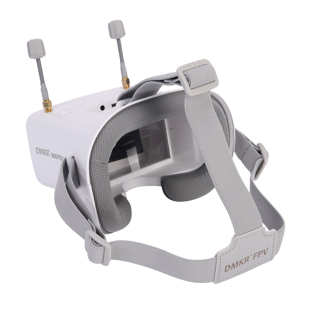 Drone Racing Goggles - Kacamata FPV Original 008D PRO Putih