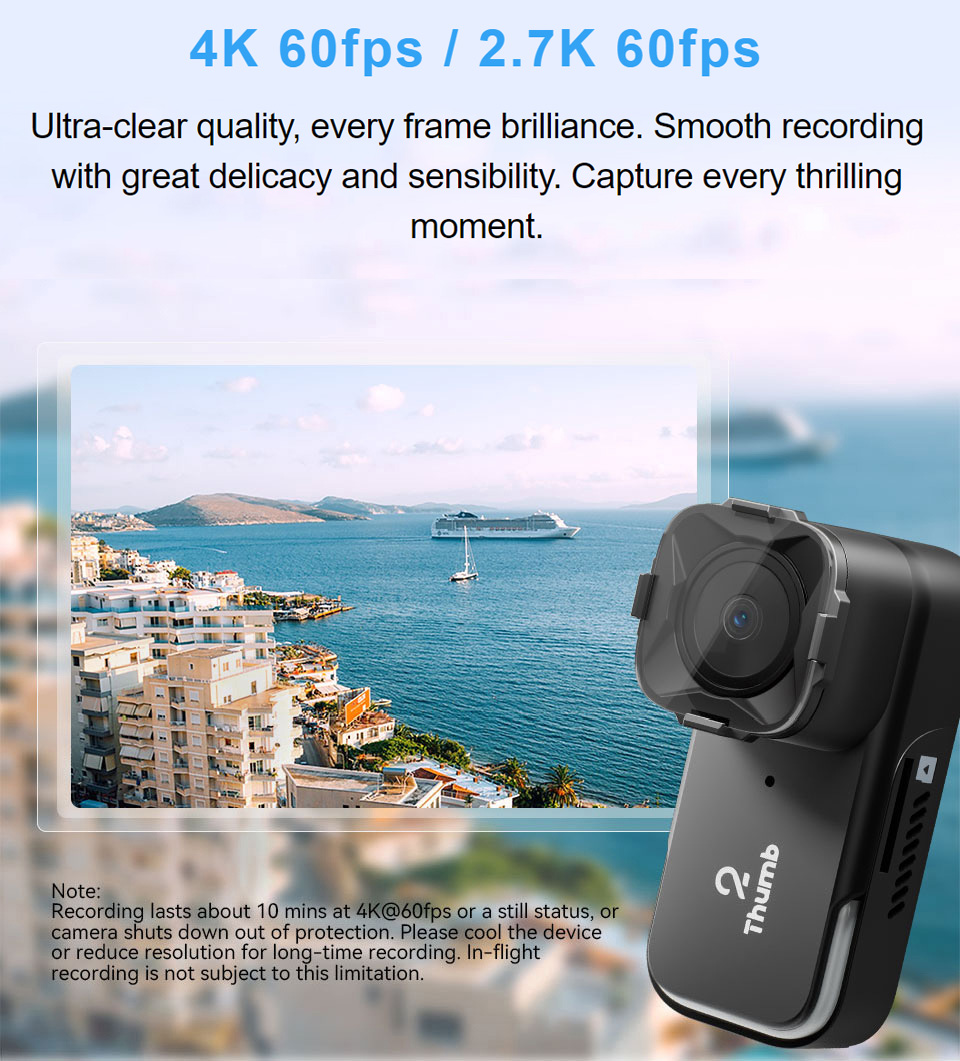 Drone Racing Camera - Versi Baru RunCam Thumb 2 4K