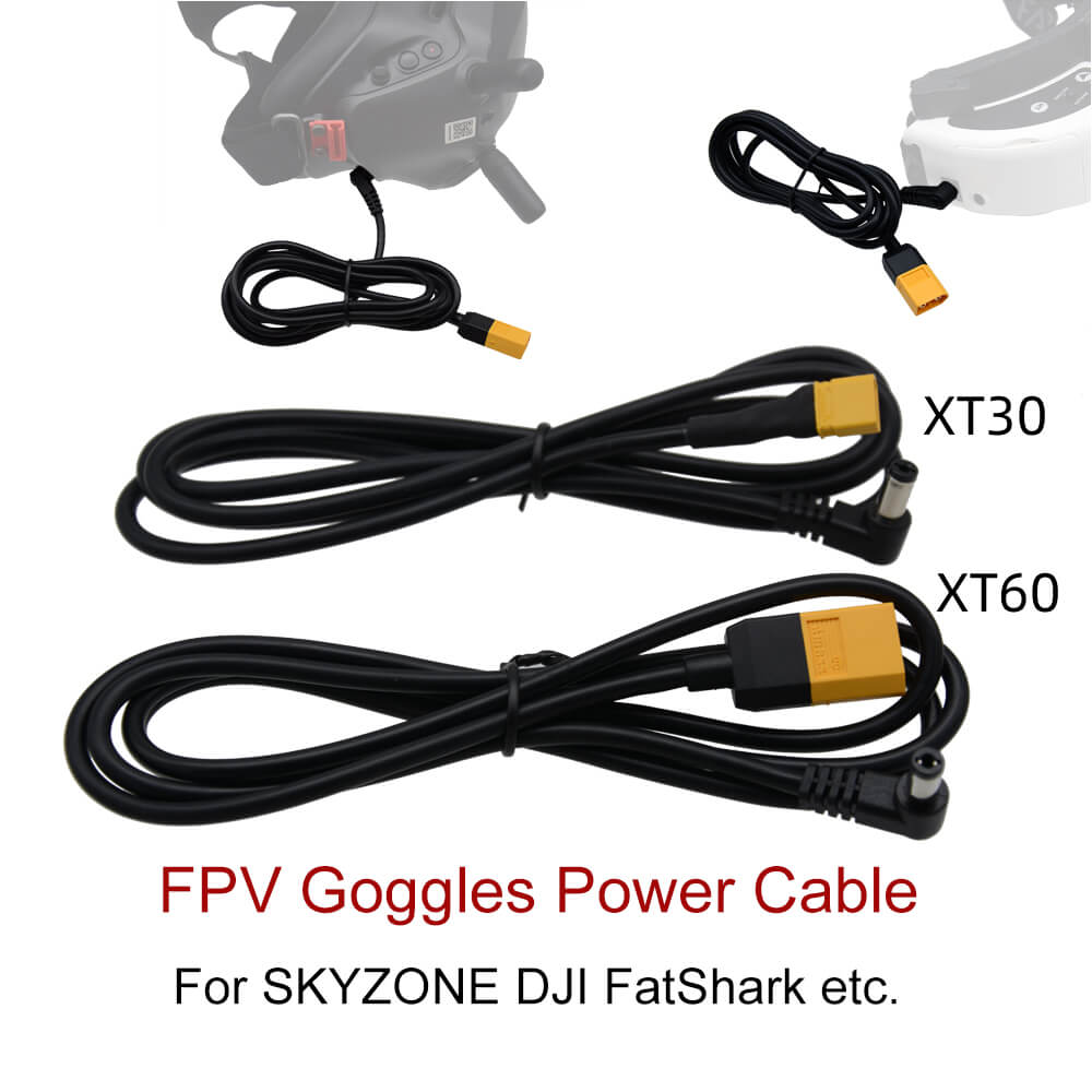 Drone Racing Gate - Kabel Daya Kacamata FPV 1.2M XT60