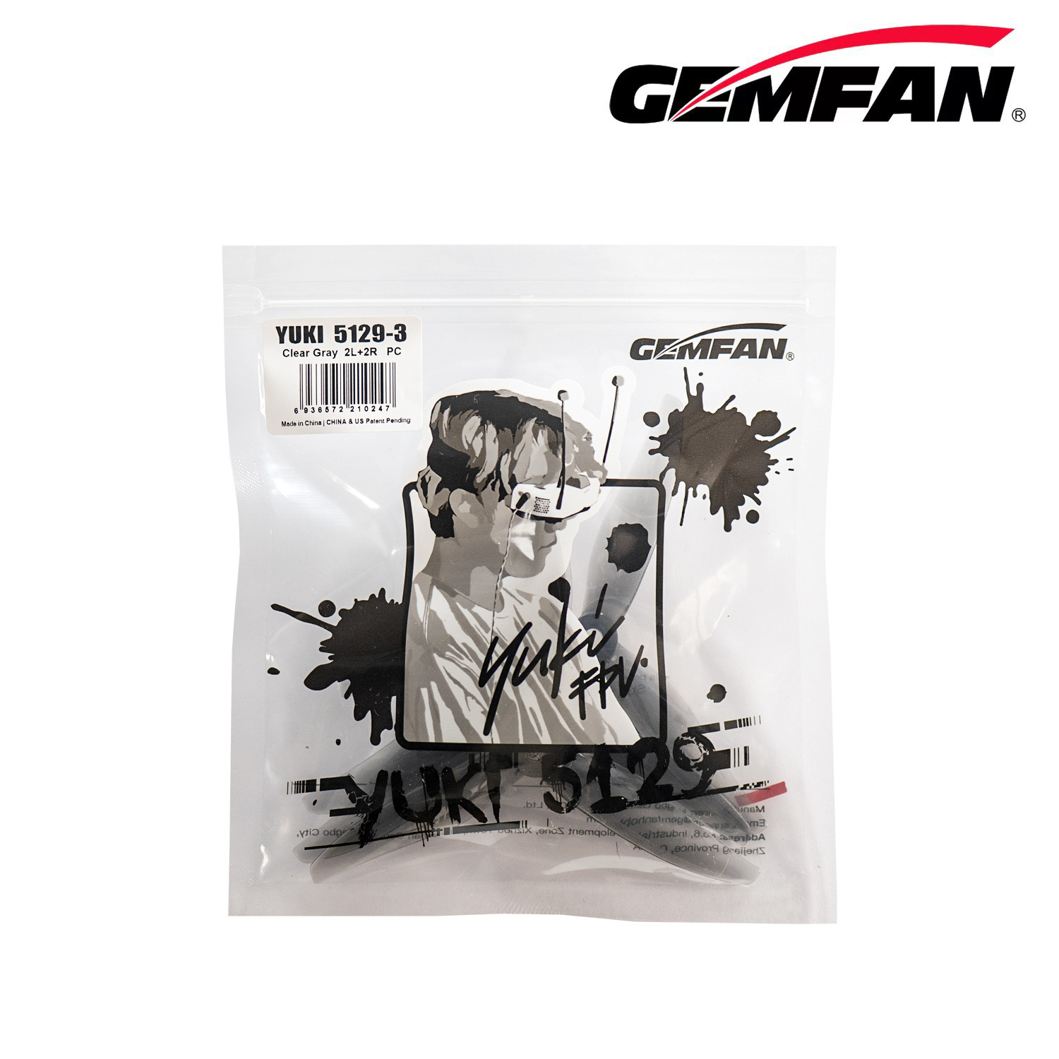 Drone Racing Motor - Gemfan 5129 5 inci 3 Bilah/tri-blade