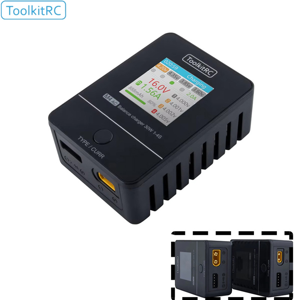 Drone Racing Charger - ToolkitRC M4AC 30W Pengisi Daya AC