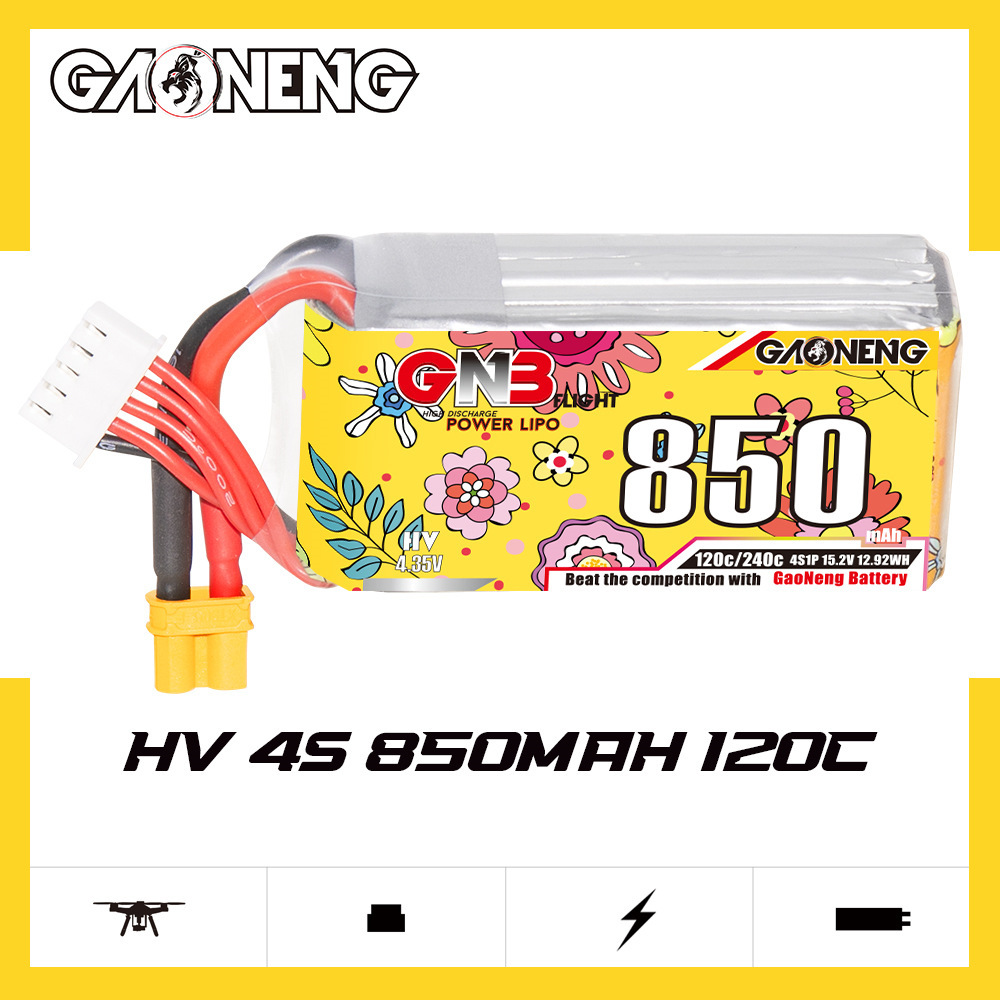 Baterai Lipo GNB 4S 15.2V 850m - Drone Racing Charger ulasan dan harga