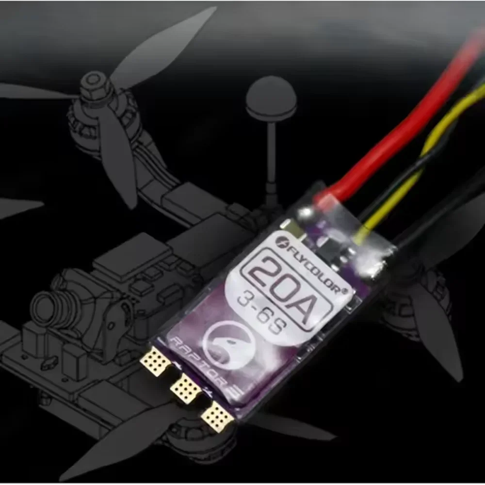 FLYCOLOR Raptor 5 20A 35A 45A  - Drone Racing Esc ulasan dan harga