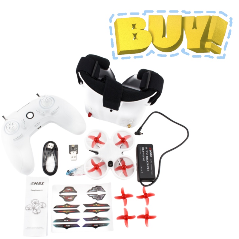 EMAX EZ Pilot 82MM Mini 5.8G D - Drone Racing Goggles ulasan dan harga