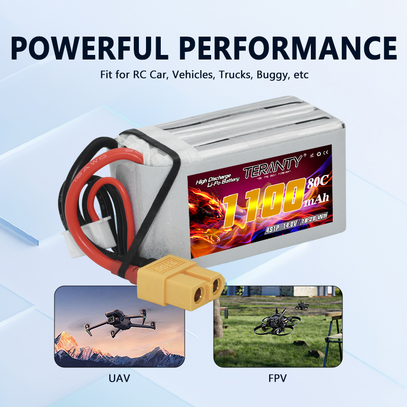 TERANTY 4S 1100MAh 80C/160C Ba - Drone Racing Battery ulasan dan harga