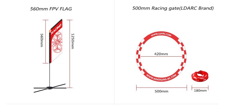 Drone FPV Racer Flag 560mm Qua - Drone Racing Flag ulasan dan harga