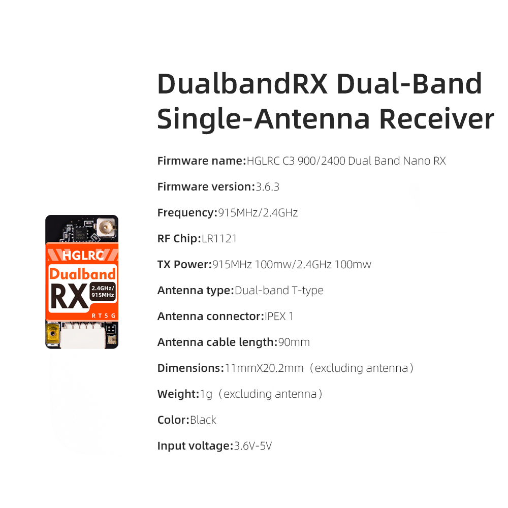 Penerima ELRS Dual-band True D - Drone Racing Receiver ulasan dan harga
