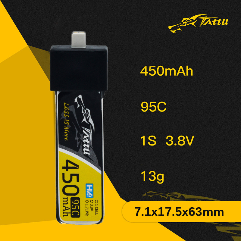 3 buah TATTU baru 450/500/550m - Drone Racing Battery ulasan dan harga