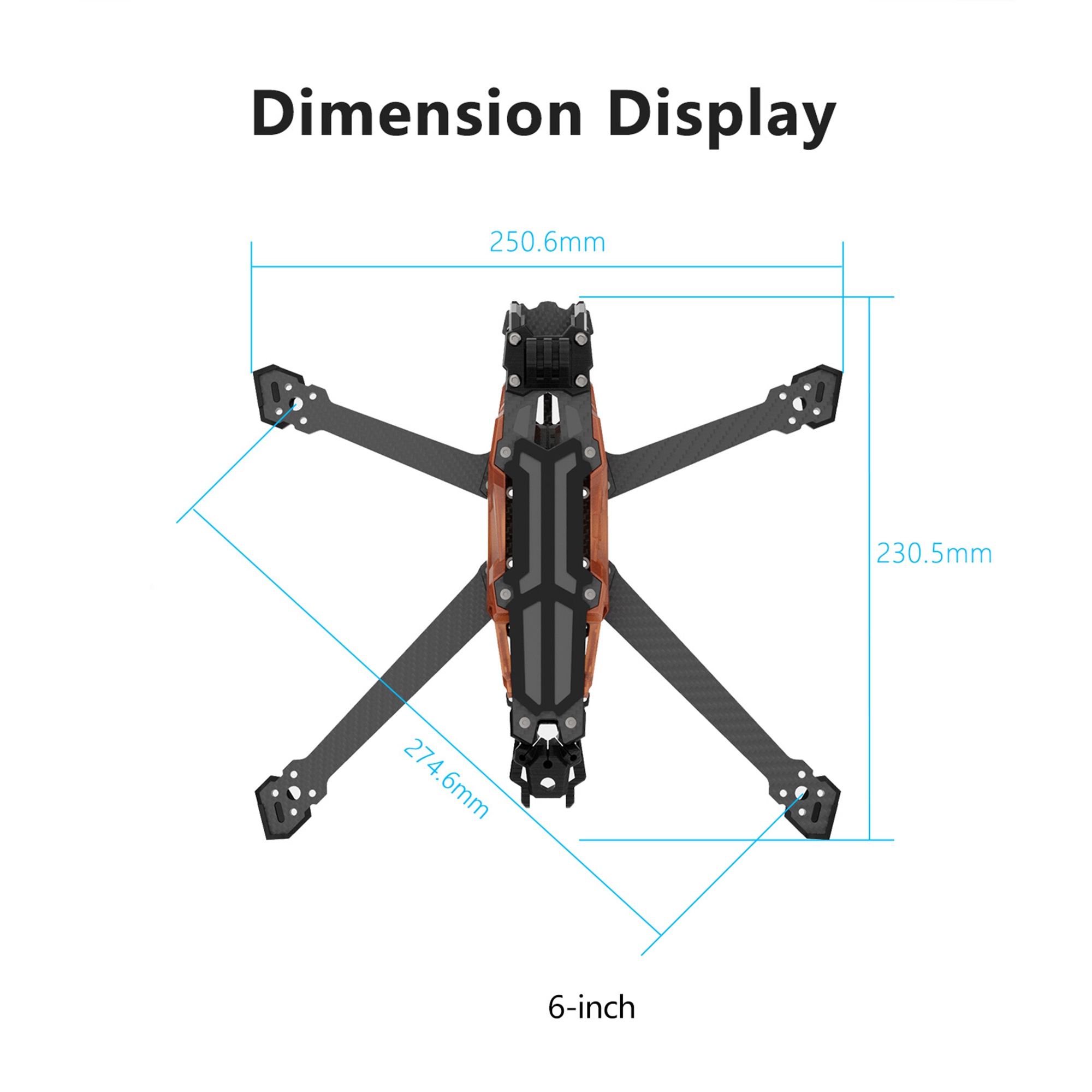 GEPRC GEP-Vapor-D5 D6 O4 Pro B - Drone Racing Frame ulasan dan harga