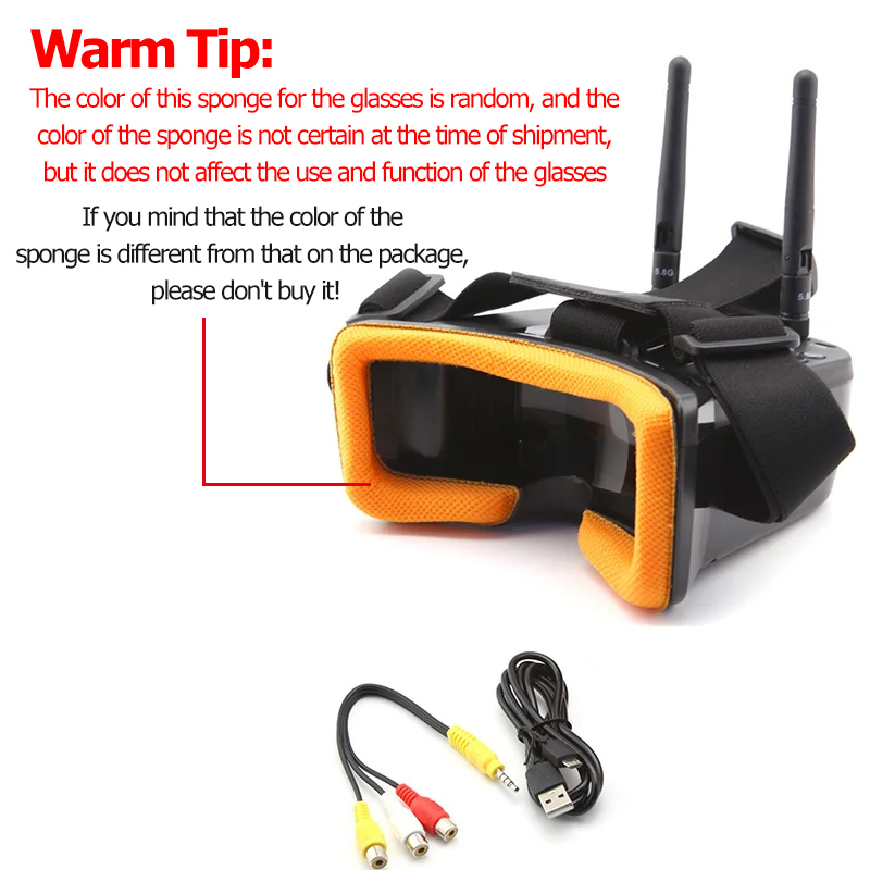 VR009 Kacamata Video FPV Layar - Drone Racing Goggles ulasan dan harga